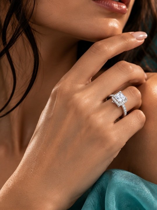 Aurelia Princess-Cut Ring - View 2
