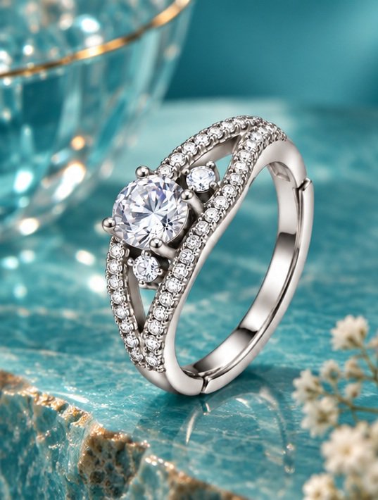 Elara Classic Solitaire Ring - View 2