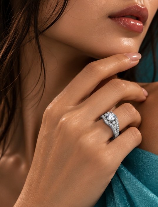 Elara Classic Solitaire Ring - View 3