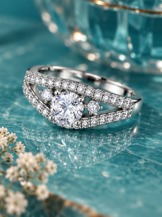 Elara Classic Solitaire Ring - View 5