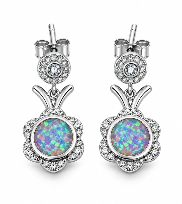 Elara Opal Bloom Earrings