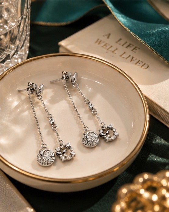 Lunelle Charm Drop Earrings - View 4