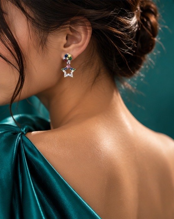 Astrielle Rainbow Star Earrings - View 4