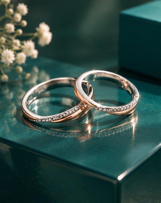 Elara Eternity Couple Rings - View 2