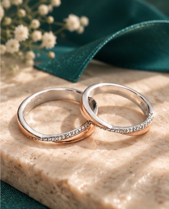 Elara Eternity Couple Rings - View 3