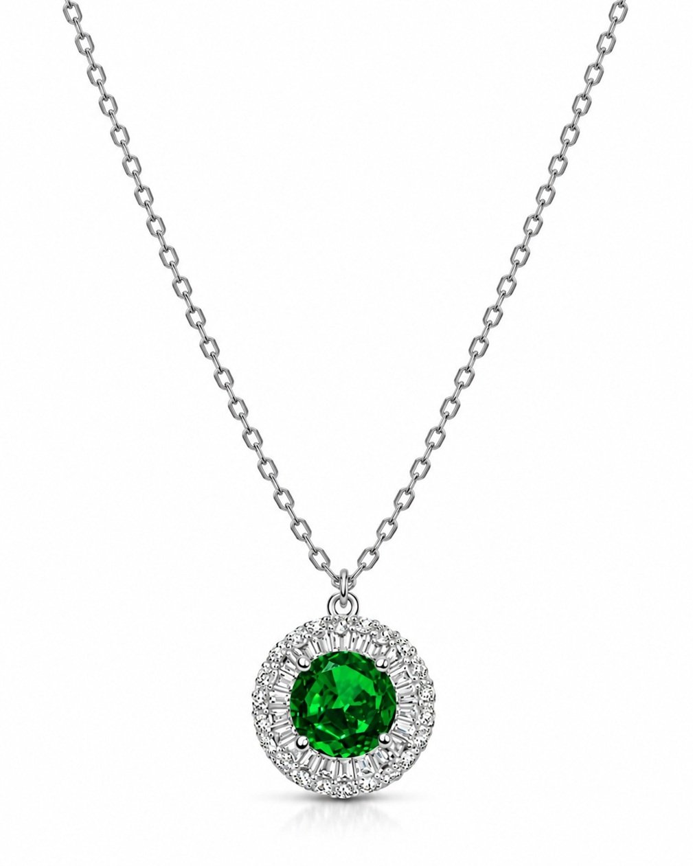 Green Crystal Glow Pendant