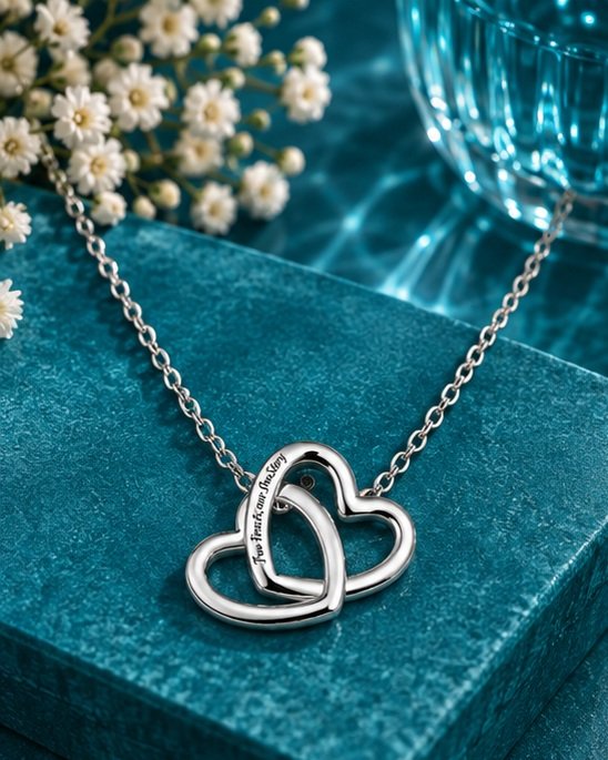 Eterna Interlocking Hearts Necklace - View 2