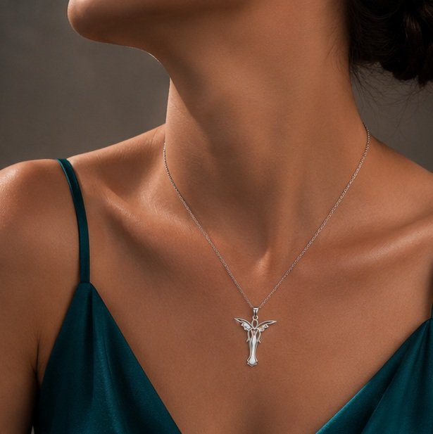 Seraphina Angel Necklace - View 3