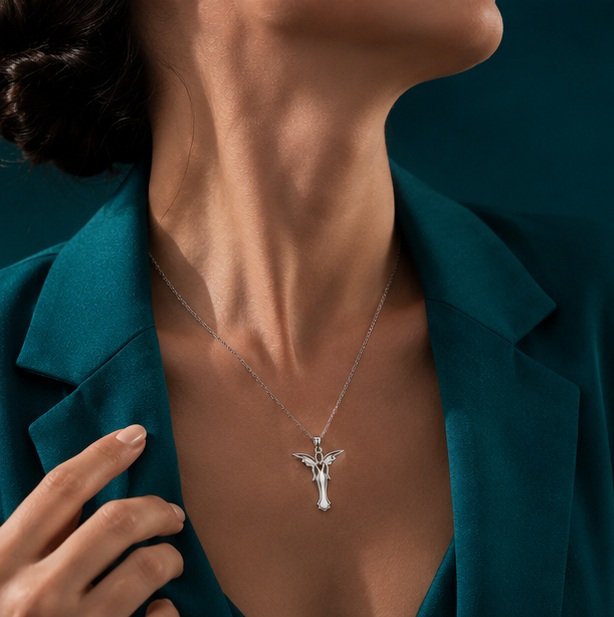 Seraphina Angel Necklace - View 4
