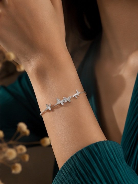 Butterfly Charm Bracelet - View 3