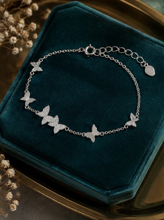 Butterfly Charm Bracelet - View 4